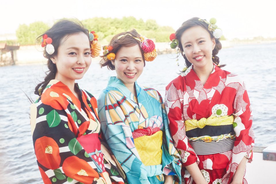 浴衣レンタル オプション一覧 屋形船の祝良屋 いわいや 東京湾の屋形船を貸切で