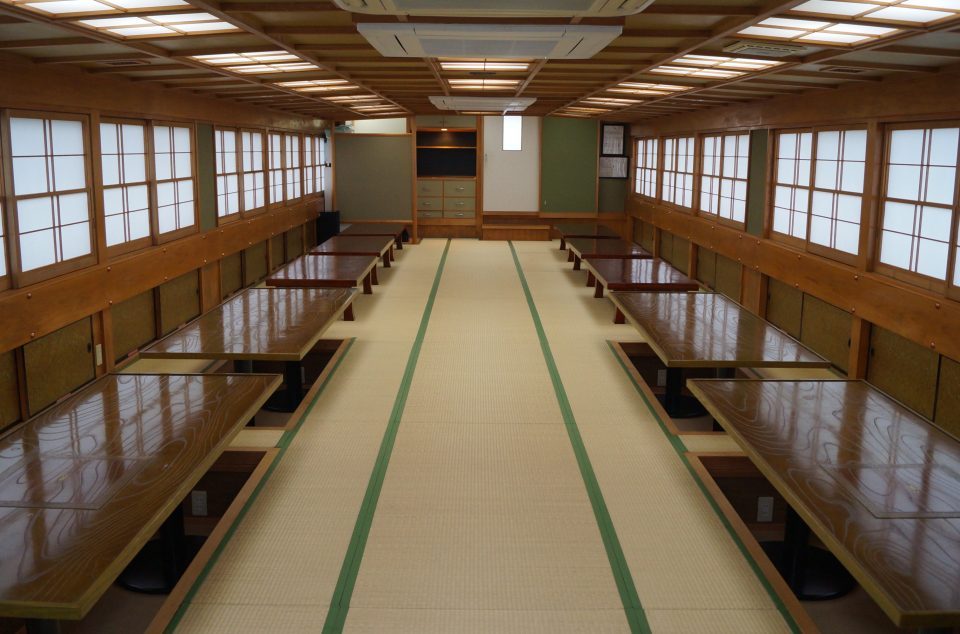 Inside the boat of The 15th Mame-maru equipped with a built-in kotatsu